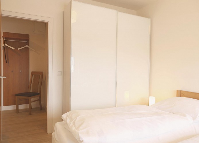 Blick vom Schlafzimmer zum Flur